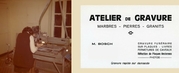 Atelier de gravure marbre